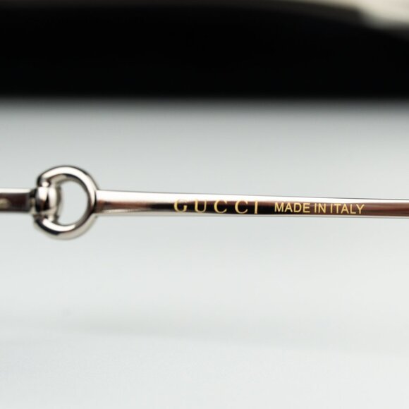 Gucci Women Sunglasses Silver Blue Rectangle GG1703S 003 BRAND NEW - Picture 7 of 12